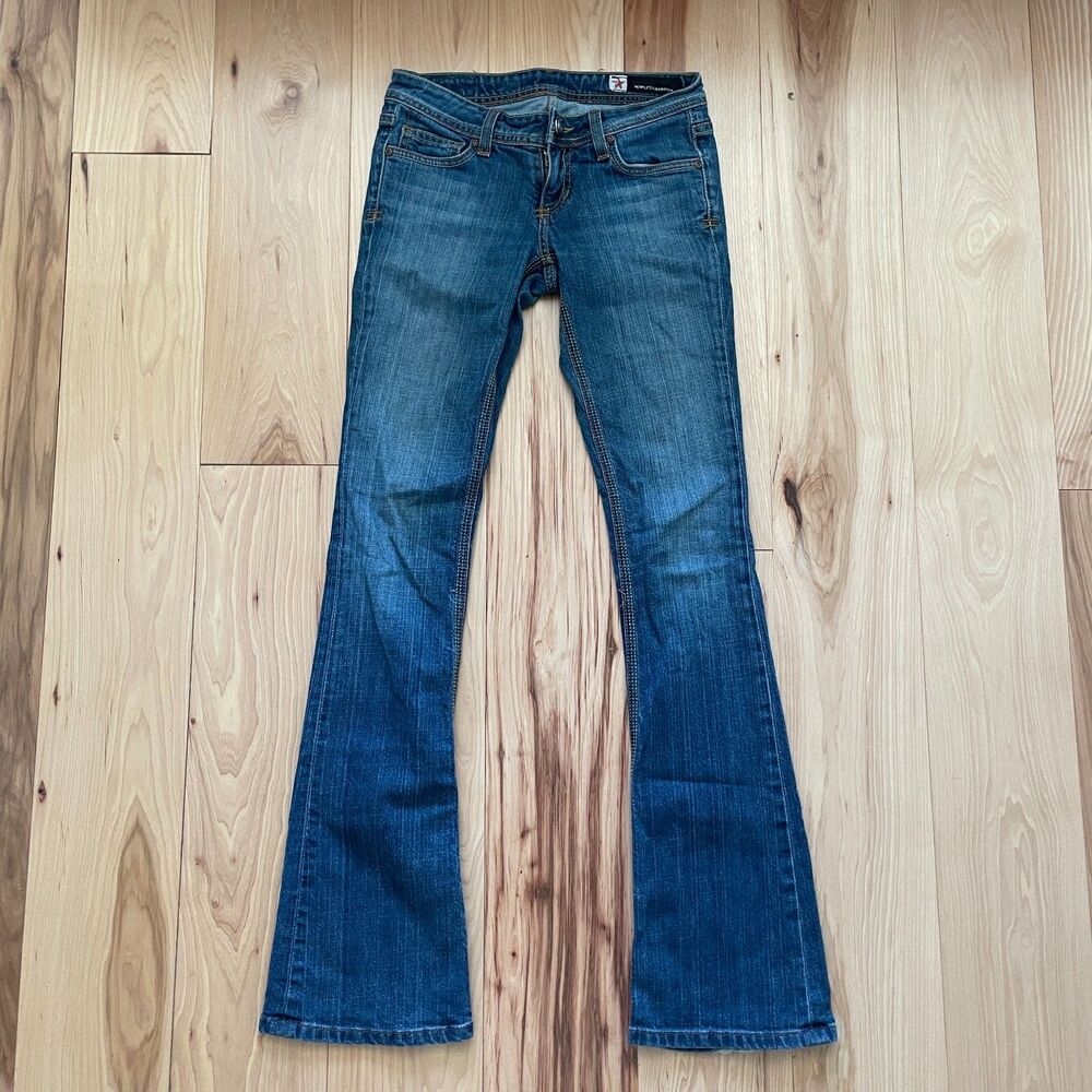 People's Liberation Amy Jeans Womens Y2K Size 24 Low Rise Skinny Bootcut Jeans